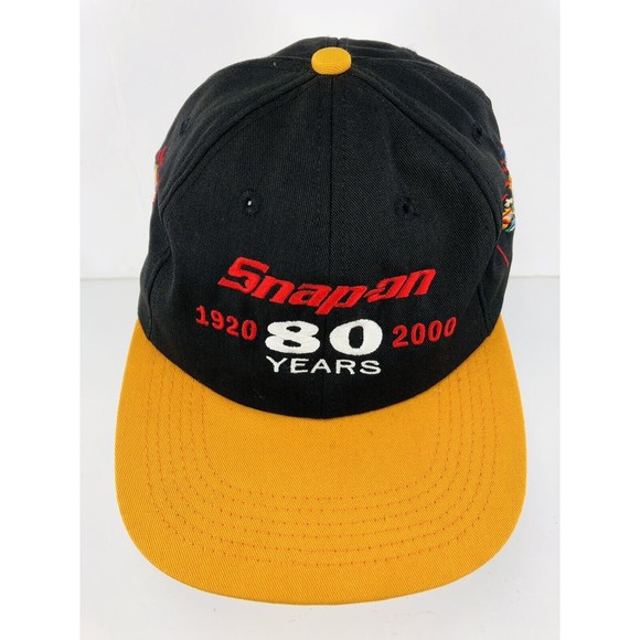 Vintage Snap On Tools Snapback Hat Cap Embroidered 80 Years Trek - Picture 1 of 7